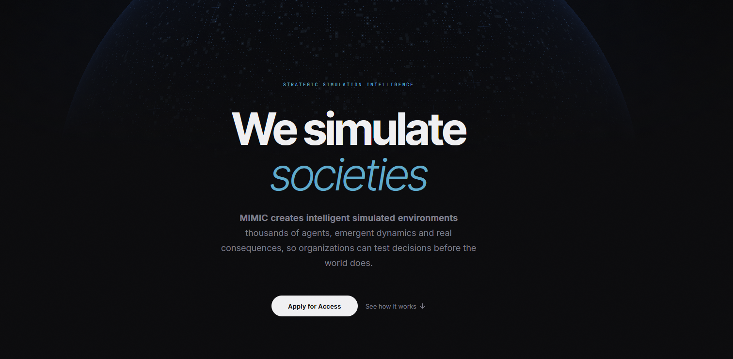 MIMIC website preview